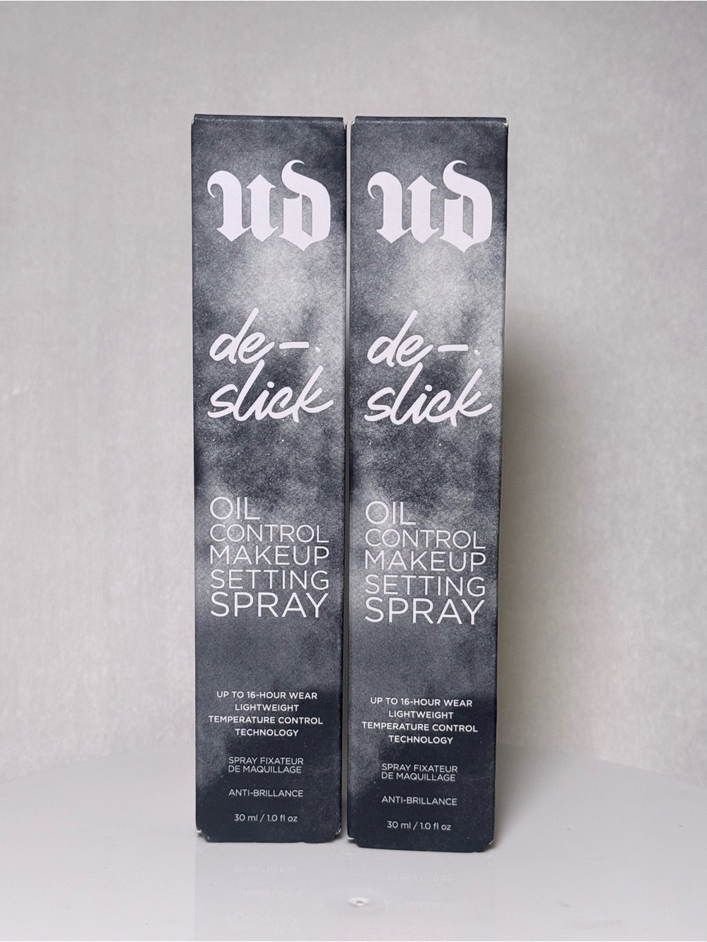 Set of 2 Urban Decay De-Slick Oil-Control Setting Spray Matte 30ml NIB